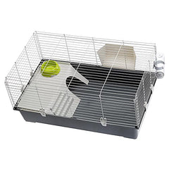Base profonde de la cage Ferplast Cavie simplifie le nettoyage et le rangement.