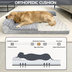 Lit FFIQQ 42x30x7,5 po, espace généreux pour chien moyen.