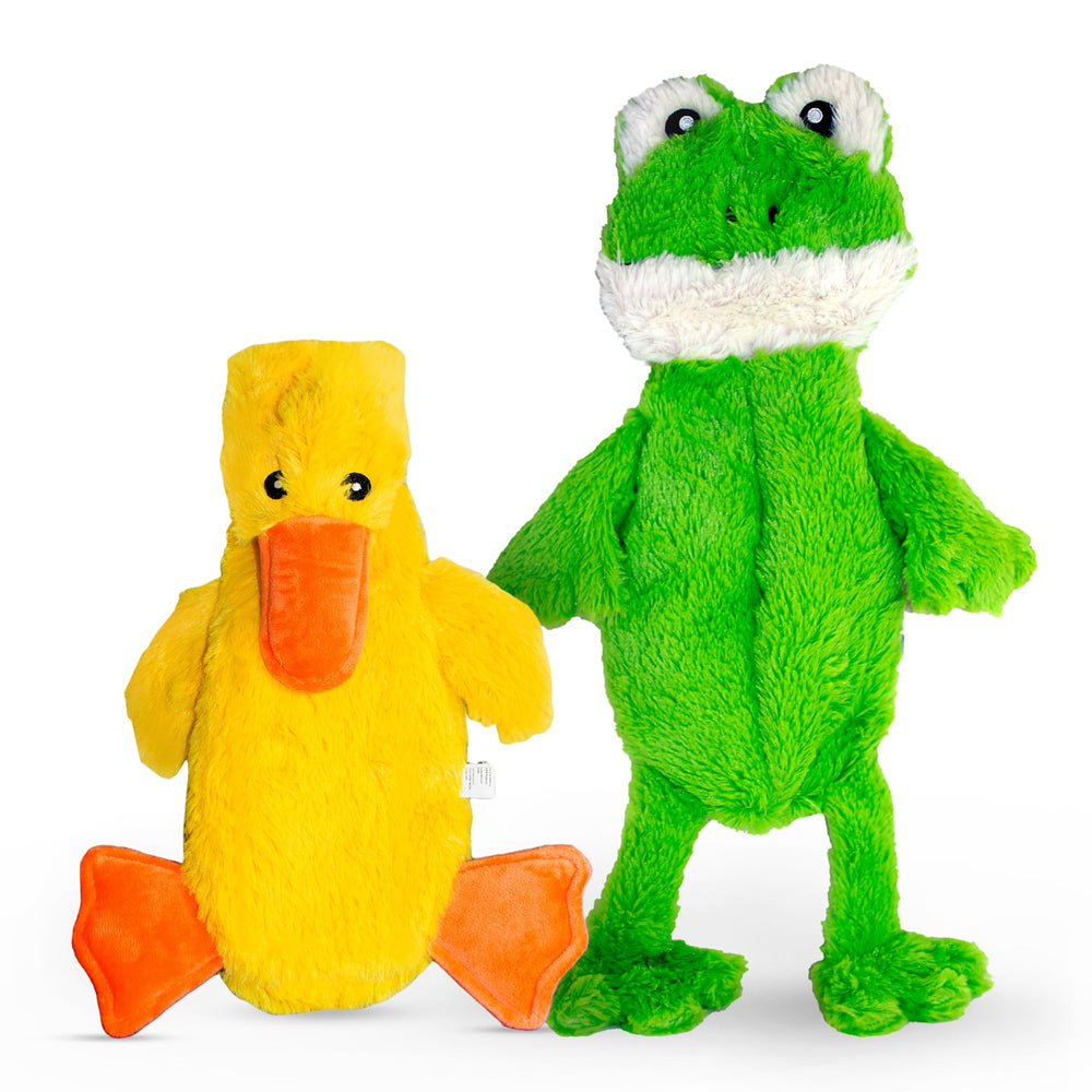 FGA MARKETPLACE Canard-Grenouille plat sans rembourrage pour chien