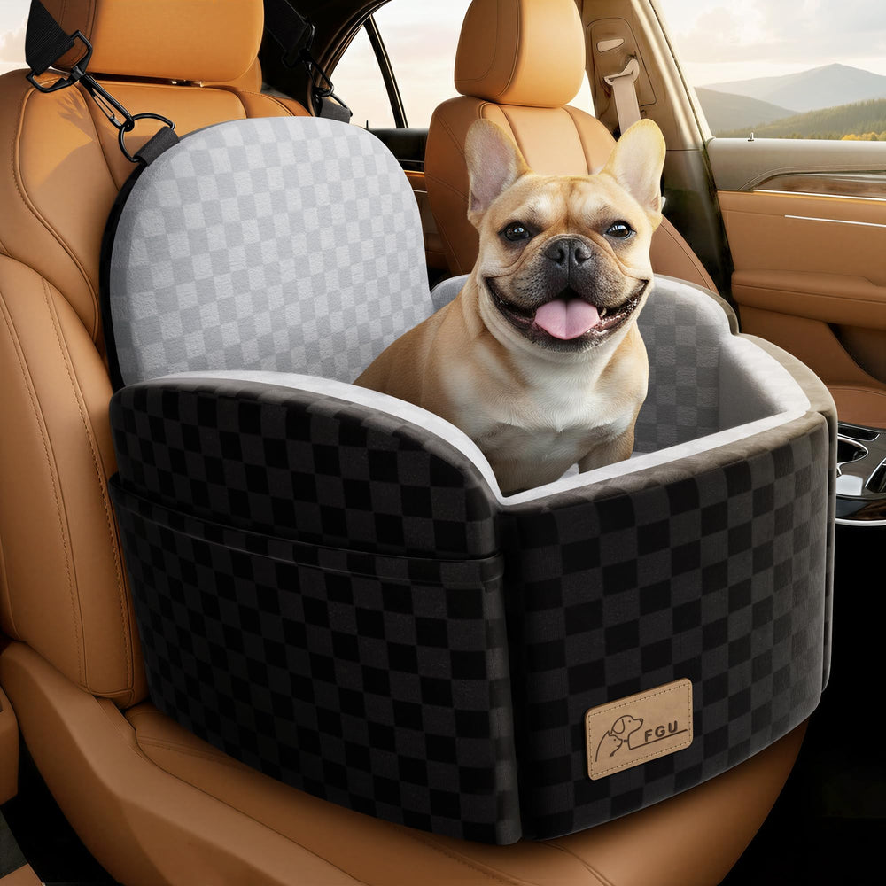 FGU siège chien auto haut mousse mémoire: confort surélevé et vue claire.