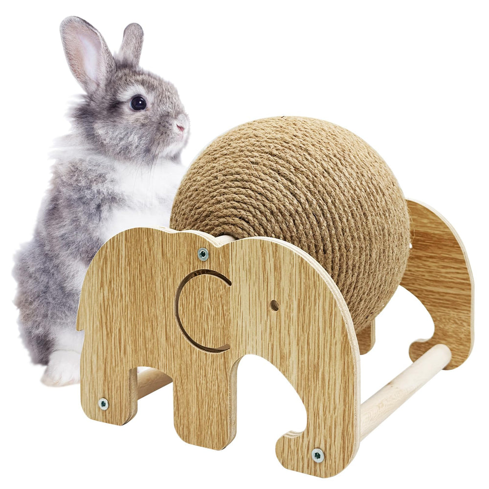 Fhiny ballon sisal griffage lapin avec rotation et stimulation