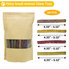 Fhiny batons timothy et fleurs mixtes, stimulent l attraction gustative et l occupation.