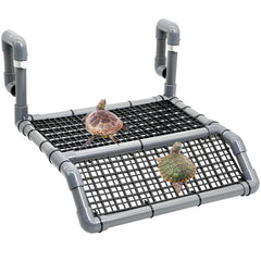 Fhiny Plateforme bronzage tortue flottante, espace soleil confortable.