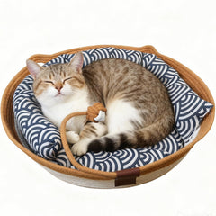 FHKPET Instinct Basket avec coussin: couchage confortable et sûr pour chats d'intérieur.