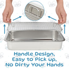 FHTONGE nettoyage facile bac-litiere inox, surface non poreuse.