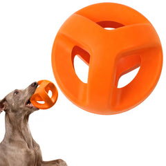 Balle Fida en caoutchouc naturel durable, anneau pour chiens puissants et actifs.