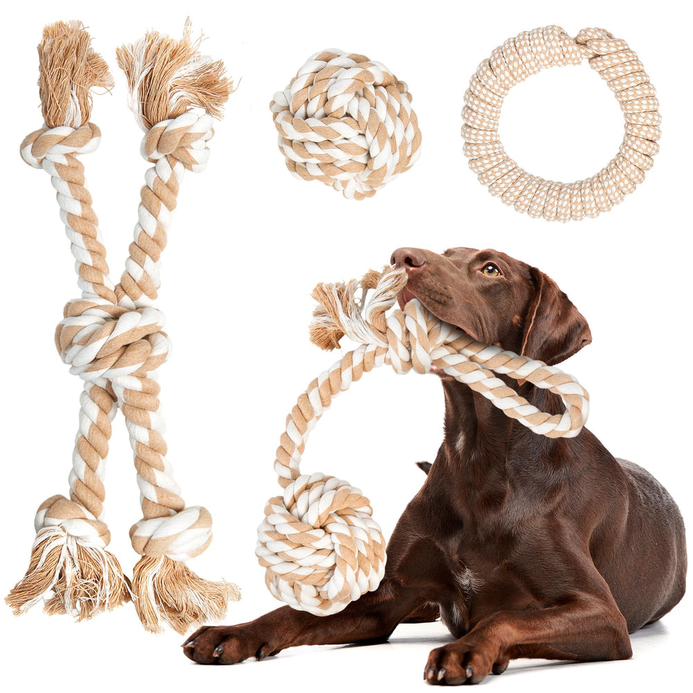 Jouet corde Fida balle : parfait pour lancer et rapporter