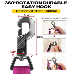 Nylon haute résistance et coutures renforcées pour les chiens actifs.
