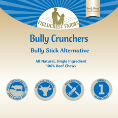 Fieldcrest Farms Bully Crunchers, dentition-sante-dentaire: action naturelle de grattage pour les dents.