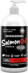Finest For Pets huile saumon Alaska en bouteille pour chiens et chats.