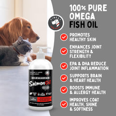 Finest For Pets oméga-3 poisson pollock et saumon pour articulations et peau.