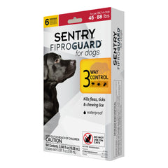 Fiproguard Sentry emballage chien – prévention puces et tiques