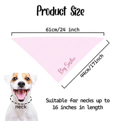 Bandana Fipsieneml pour chien annonce grossesse rose, parfait pour des clichés mémorables