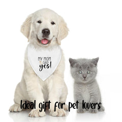 Fipsieneml bandana chien, cadeau mariage parfait pour les proches