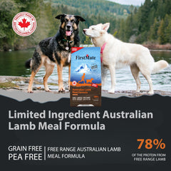 FirstMate formule agneau australien, bouchées pratiques pour les repas.