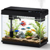 Fishkeeper aquarium de bureau 2,3 gal avec verre ultra clair pour une vue nette des poissons
