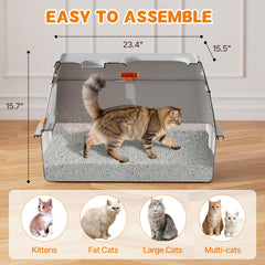 Fitrobust litiere profondeur 6 pouces pour plus d'espace.