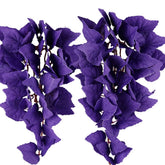FiveBull plante suspendue en soie violette pour terrarium, décor durable et fixation facile.