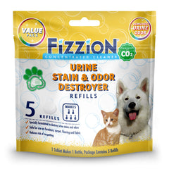 Fizzion Destructeur d'urine pour animaux, bouteille prêt-à-l’emploi élimine taches et odeurs.