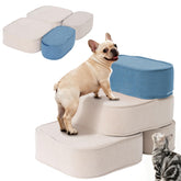 FKSLIFE Escaliers pour chien petit; vue générale et hauteur pratique pour accès facile.