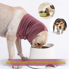 FKYzixeh couvre-oreilles chien eau-nourriture: empêche les oreilles de toucher l'eau et les aliments.