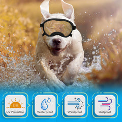 Flantor lunettes chien monture douce, confort durable lors des longues sorties.