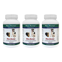 Flea Away: boîte trio pour chiens et chats, répulsion naturelle des parasites.