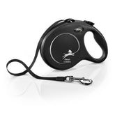 Laise FLEXI New Classic Tape pour grands chiens, 26 ft noire, sécurité accrue.