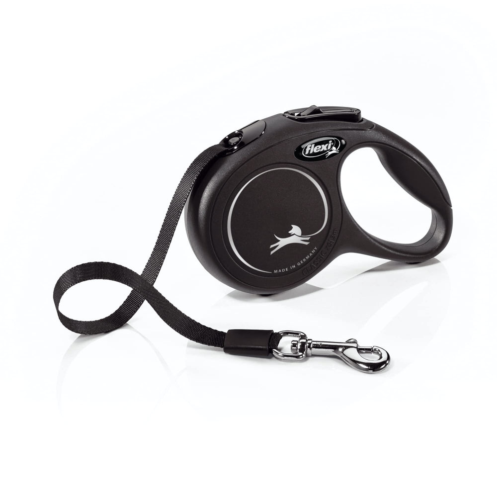 FLEXI New Classic petit chien : poignée ergonomique pour promenade confortable et contrôle précis.