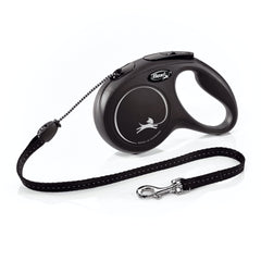 Laisse FLEXI Nouvelle Classique avec corde tendue pour une promenade contrôlée.