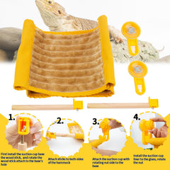 Guide d’installation FlidRunest hamac reptile ventouses-jaune