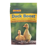 Bouteille Duck Boost de Flock Pro avec probiotiques pour soutien digestif des canetons.