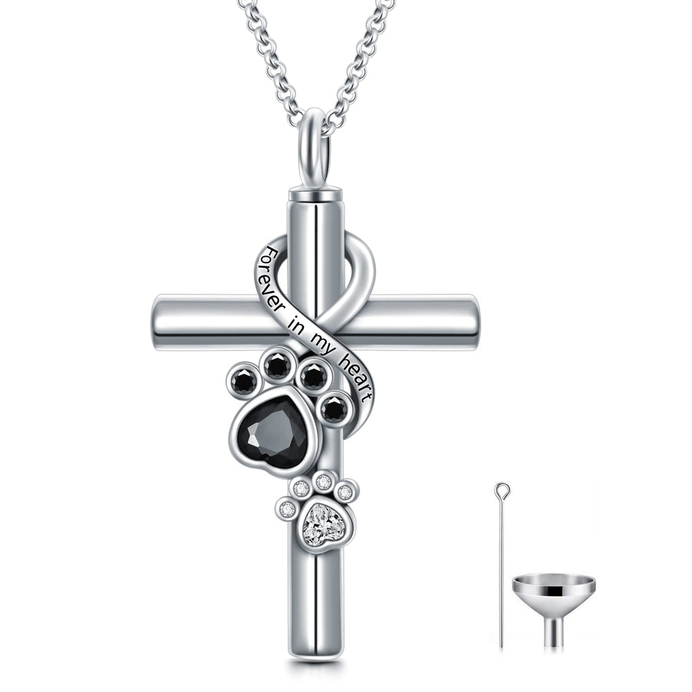 Pendentif Flpruy urna empreinte patte, porte souvenir animal précieux