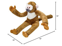 Jouet Albert Fluff & Tuff avec yeux brodés, sûr pour les jeux interactifs et câlins.