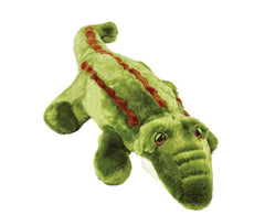 Georgia Gator, jouet Fluff & Tuff de 18 po, parfait pour le jeu et le repos.