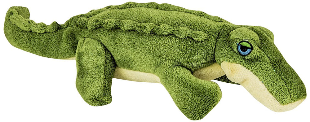 Fluff & Tuff Savannah Baby Gator, jouet peluche 7 pouces, idéal pour câlins et jeux.