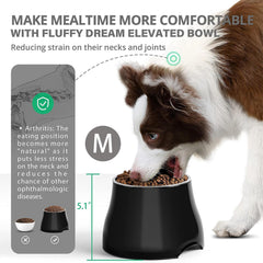FluffyDream bol elevé inox amovible, facile à nettoyer et durable