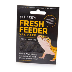 Fluker's grillons frais Emballage sous vide, pratique pour nourrir reptiles et oiseaux.