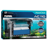 Fluval AC110 vue d'ensemble du filtre, solution adaptée pour grands aquariums.