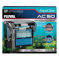 Filtre Fluval AC50 en action fournissant une filtration puissante pour l’aquarium.