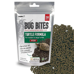 Fluval Bug Bites Tortue – batonnet flottant, facile à manger pour tortues moyennes et grandes.