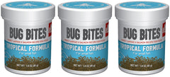Fluval Bug Bites Tropical: nourriture en bouteille pour petits à moyens poissons, riche en protéines.