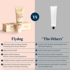 FlyDog dentifrice enzymatique saveur coco - goût agréable pour chiens réceptifs