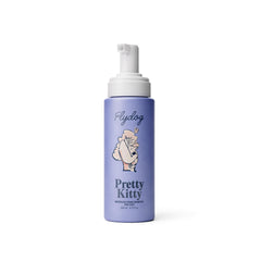 Flydog Pretty Kitty shampoing sec pour chats — flacon clair, usage sans rinçage.