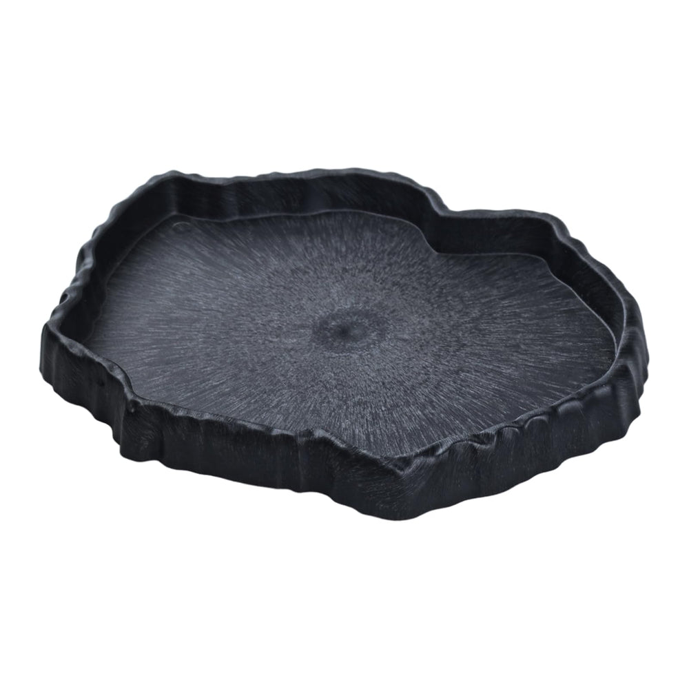 Flylin assiette eau reptile imitation roche, hydratation naturelle.