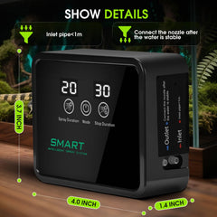 FMATOZ humidificateur reptile – minuterie programmable pour des pulvérisations régulières.