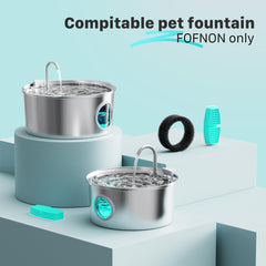 FoFNON filtre fontaine chat 7 L, eau purifiée et goût neutre