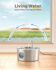 FOFNON fontaine chat cascade naturelle et eau claire