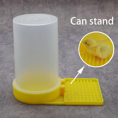 FOIBURELY abreuvoir-eau-bebe-oiseau-jaune-bouton : nettoyage amovible pour entretien rapide