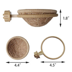 FOIBURELY nid-chanvre-tisse, corde naturelle favorisant sécurité et confort de nidification